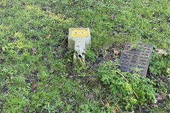 Damaged-Gas-Marker-near-bridge-on-Fosseway