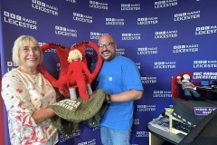 Ady Dayman receiving the topper from your editor Fiona Henry