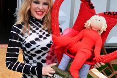 Kylie looking pleased with her SKB Topper picture taken at Radio 2 in the Park Leicester